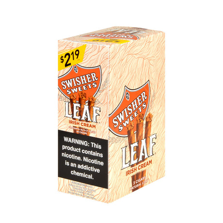 Swisher Sweets Leaf 3 for $2.19 Pack of 30 Irish Cream