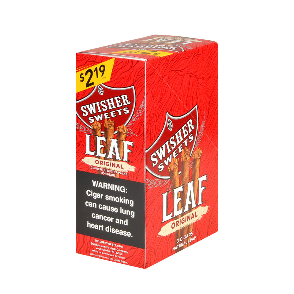 Swisher Sweets Leaf 3 for $2.19 Pack of 30 Original