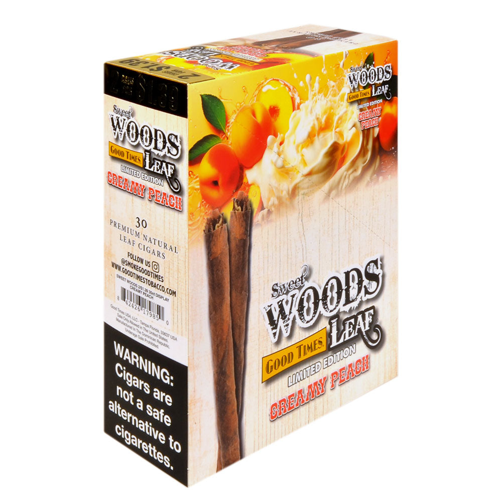 Good Times Sweet Woods 2 For $1.39 Cigarillos 15 Pouches of 2 Creamy Peach