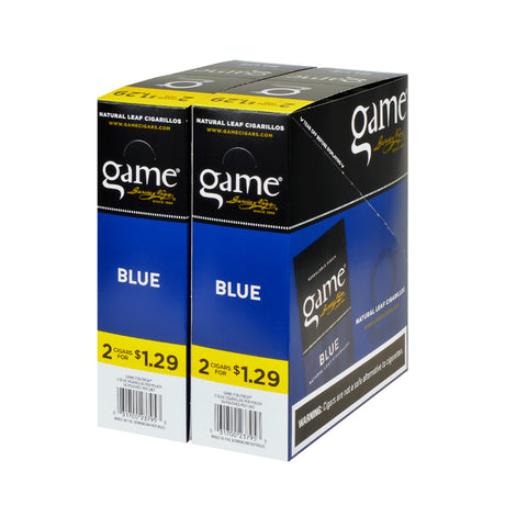 Game Vega Cigarillos Blue Foil 2 for $1.29 30 Pouches of 2