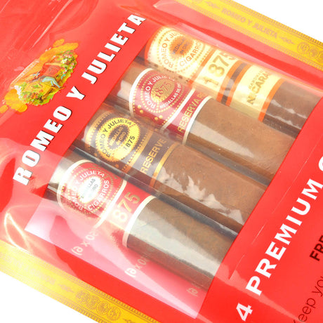 Romeo Y Julieta Freshpack Toro Cigars Sampler Pack of 4