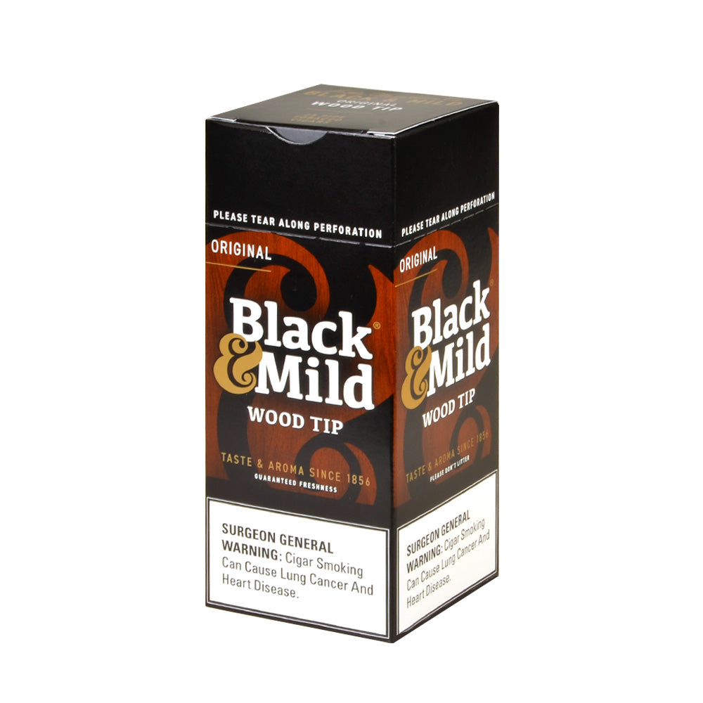 Middleton's Black & Mild Wood Tip Cigars Box of 25