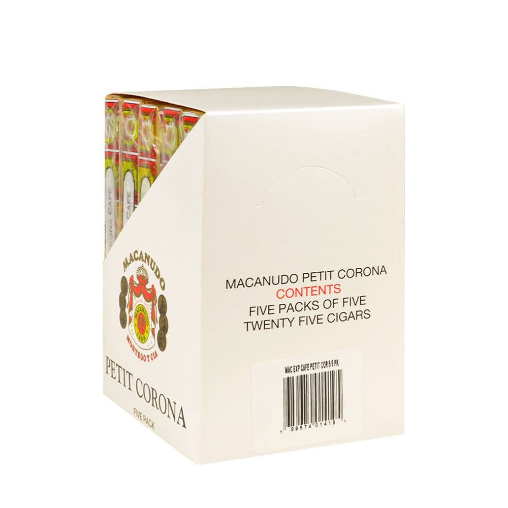 Macanudo Petit Corona Cigars 5 packs of 5