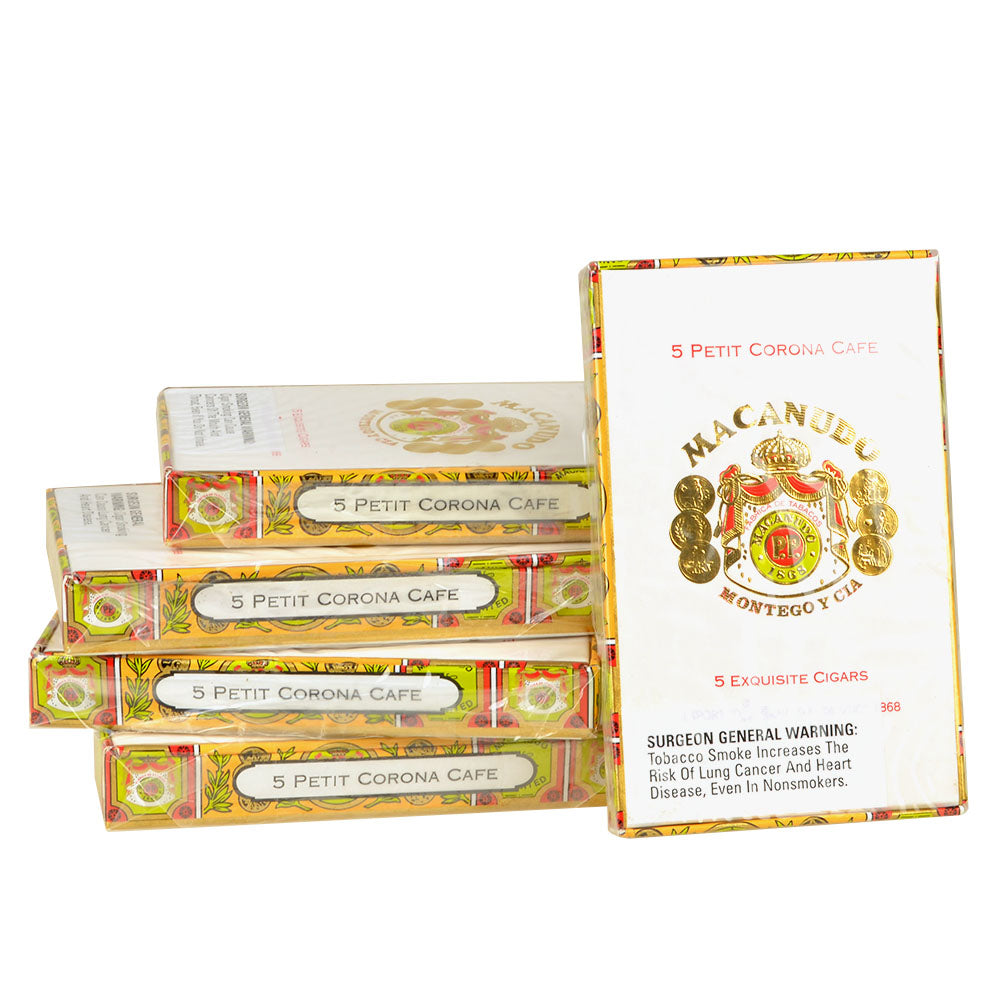 Macanudo Petit Corona Cigars 5 packs of 5