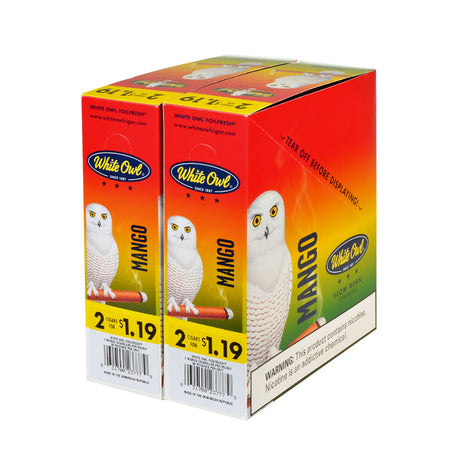 White Owl Cigarillos $1.19 Pre Priced 30 Packs of 2 Cigars Mango