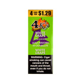 4 Kings Cigarillos 15 Packs of 4 White Grape, $1.29 pre-price