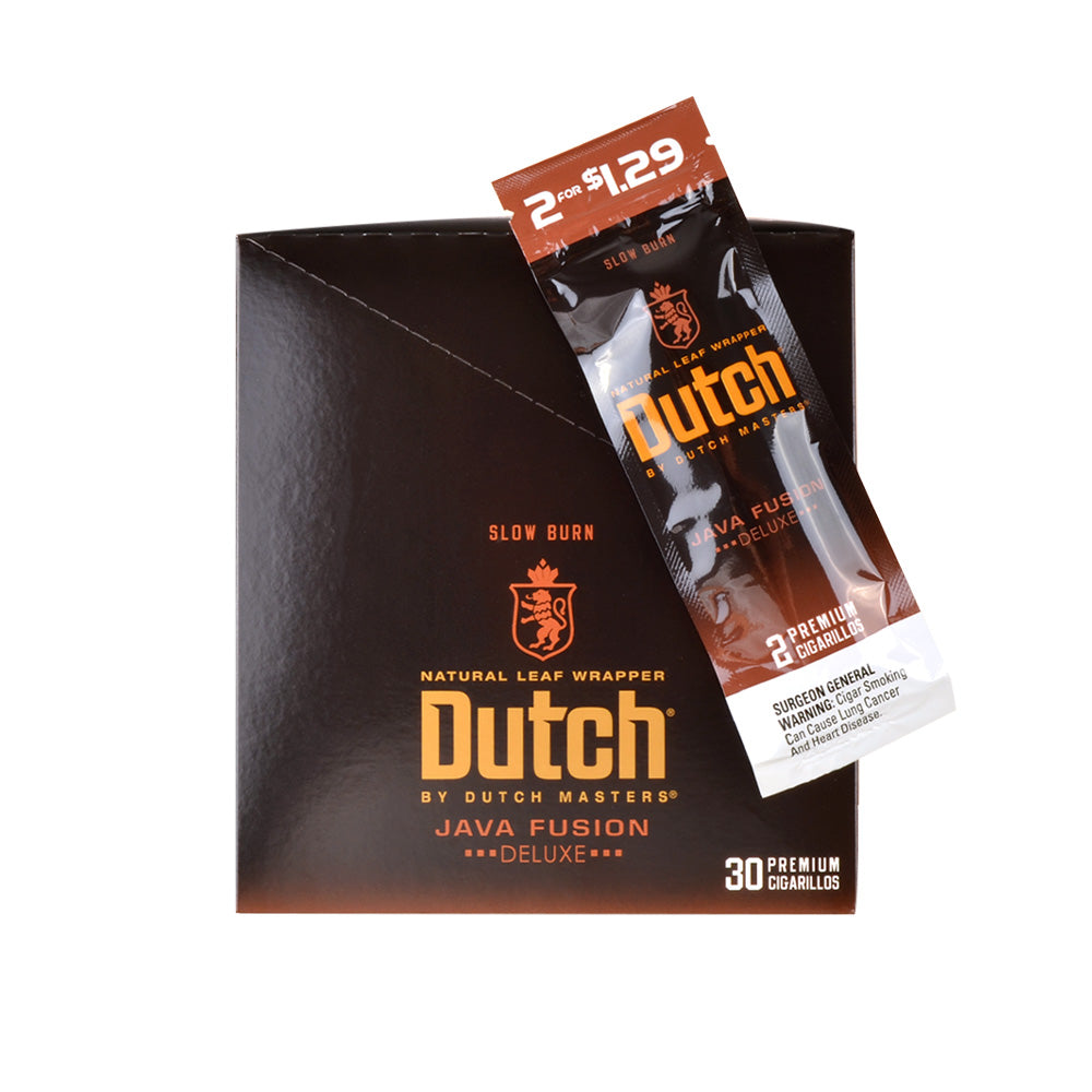 Dutch Masters Foil Fresh Java Fusion $1.29 Cigarillos, 30 Packs of 2