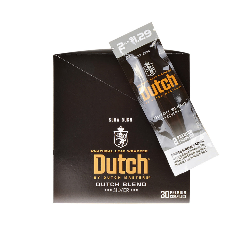 Dutch Masters Foil Fresh Blend Silver $1.29 Cigarillos, 30 Packs of 2