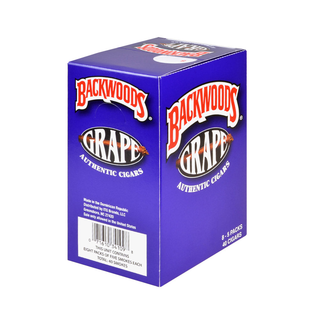 Backwoods Grape Cigars 8 Packs of 5