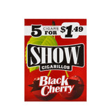 Show Cigarillos Black Cherry 15 Pouches of 5, Pre-Priced $1.49