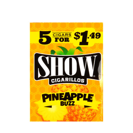 Show Cigarillos Show Buzz (Pineapple) 15 Pouches of 5, Pre-Priced $1.49