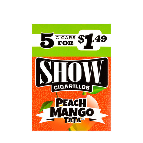 Show Cigarillos Peach Mango TaTa Pre Priced 15 Pouches of 5, Pre-Priced $1.49