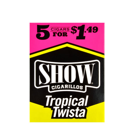 Show Cigarillos Tropical Twista 15 Pouches of 5, Pre-Priced $1.49