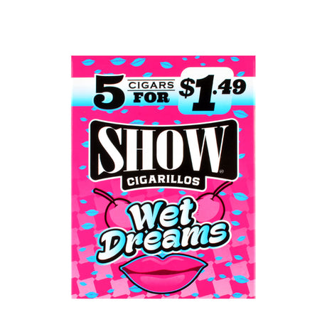 Show Cigarillos Wet Dreams 15 Pouches of 5, Pre-Priced $1.49