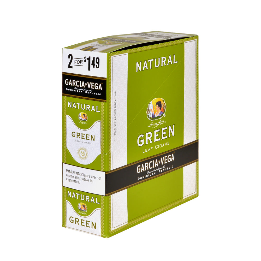 Garcia Y Vega Foil Fresh Cigarillos 1.49 Green 15 Pouches of 2