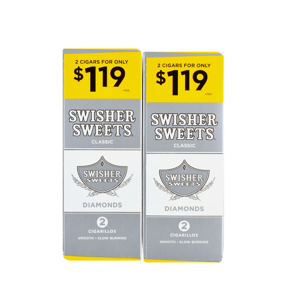 Swisher Sweets Cigarillos $1.19 Pre Priced 30 Packs of 2 Cigars Diamond