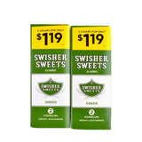 Swisher Sweets Cigarillos $1.19 Pre Priced 30 Packs of 2 Cigars Green Sweets