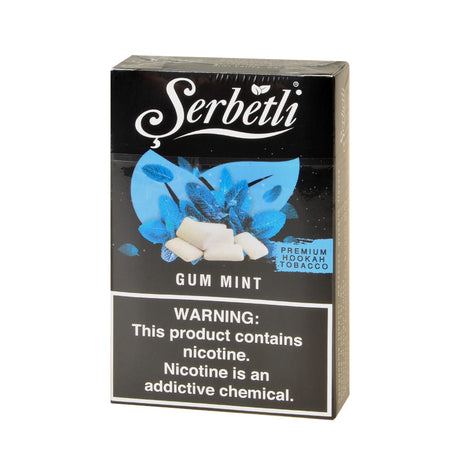 Serbetli Premium Hookah Tobacco 10 packs of 50g Gum Mint