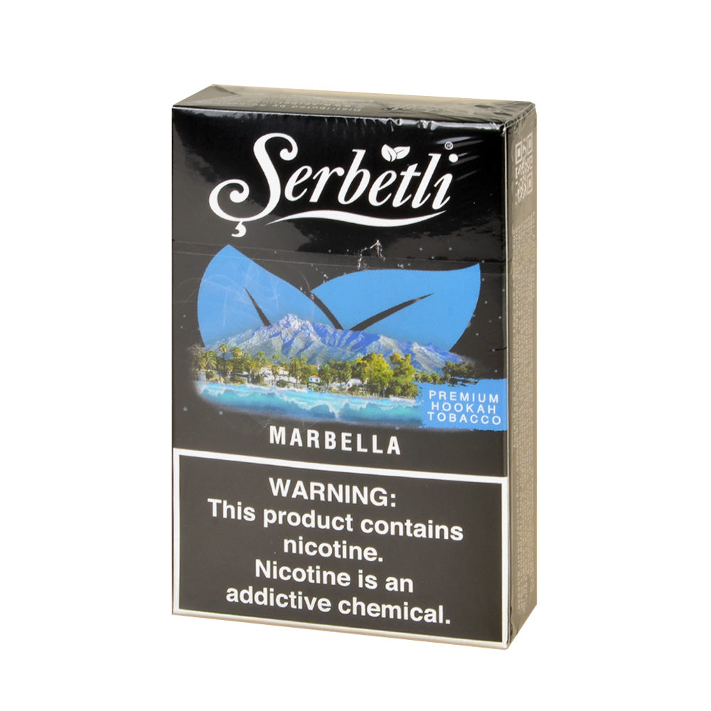 Serbetli Premium Hookah Tobacco 10 packs of 50g Marbella