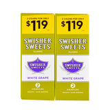 Swisher Sweets Cigarillos $1.19 Pre Priced 30 Packs of 2 Cigars White Grape