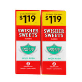 Swisher Sweets Cigarillos $1.19 Pre Priced 30 Packs of 2 Cigars Wild Rush