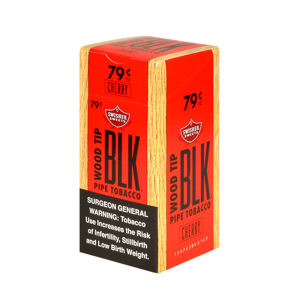 Swisher Sweets Wood Tip BLK, Pre-Priced 79c box of 25 Cigars, Cherry