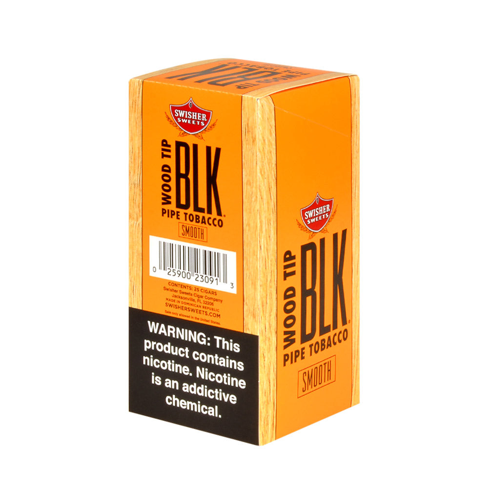 Swisher Sweets Wood Tip BLK Pack of 25 Cigars Smooth