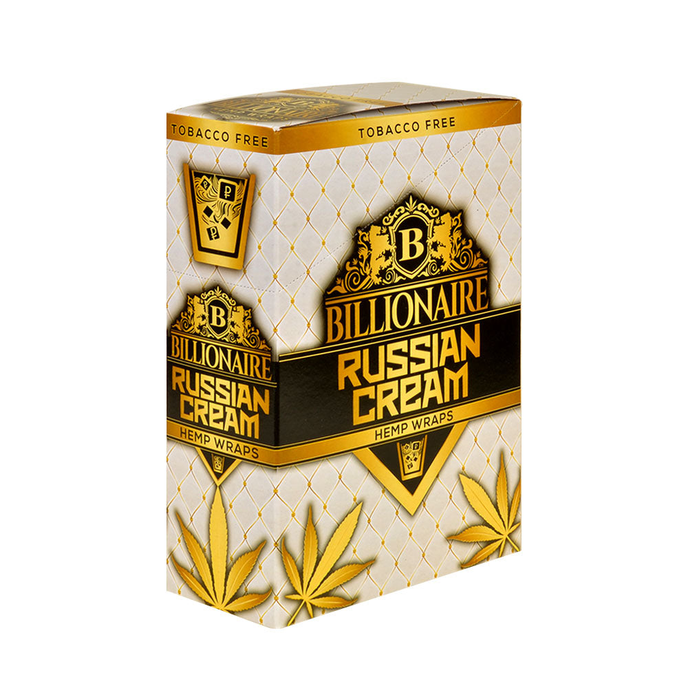 Billionaire Hemp Wraps 25 packs of 2, Russian Cream