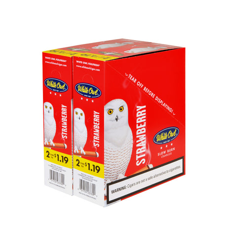 White Owl Cigarillos $1.19 Pre Priced 30 Packs of 2 Cigars Strawberry