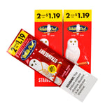 White Owl Cigarillos $1.19 Pre Priced 30 Packs of 2 Cigars Strawberry