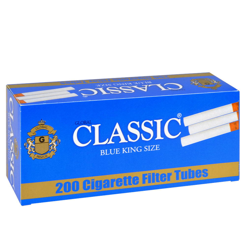 Classic Filter Tubes King Size Blue (Light) 5 Cartons of 200