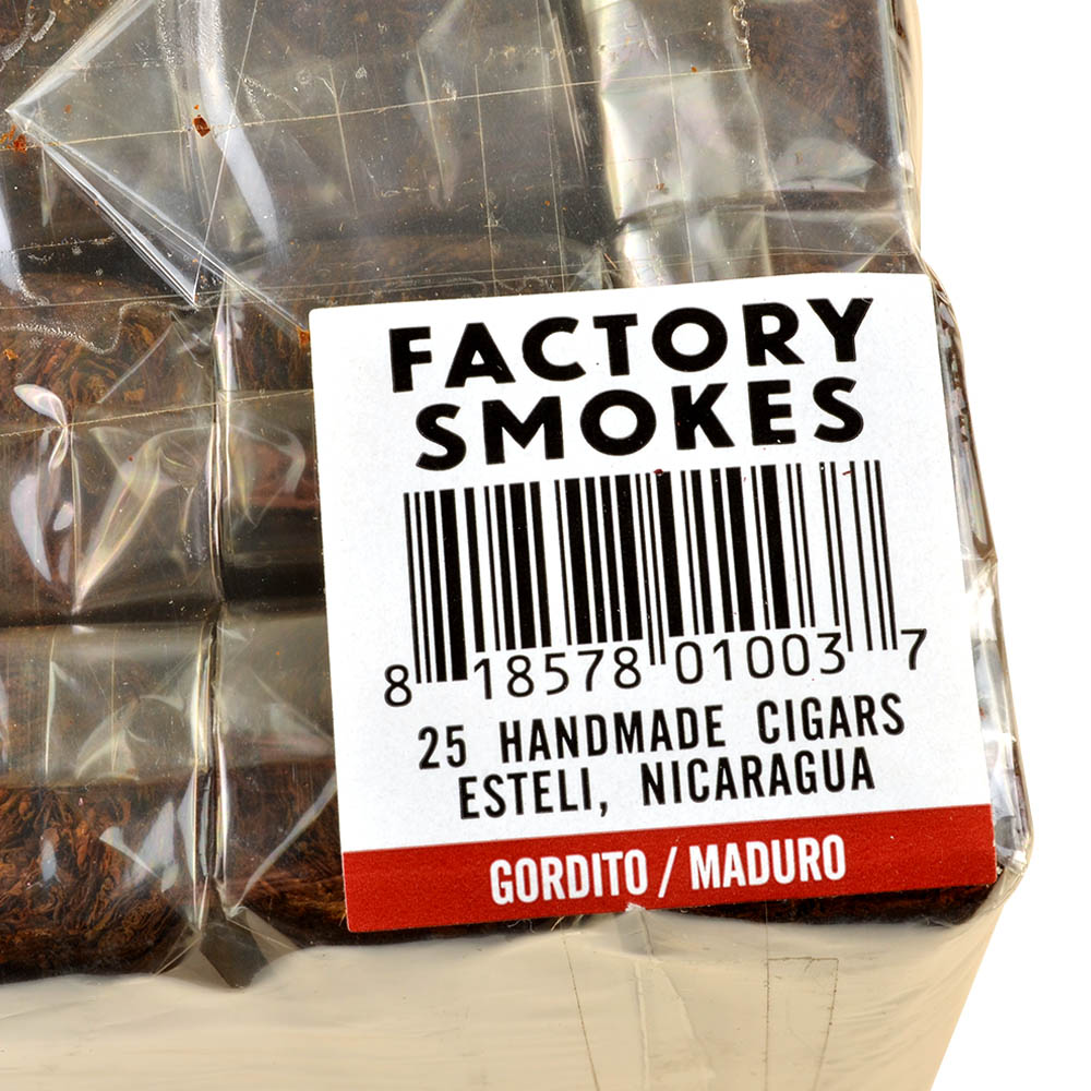 Factory Smokes Maduro Gordito Cigars Bundle of 25