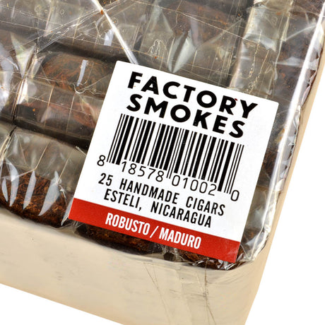 Factory Smokes Maduro Robusto Cigars Bundle of 25