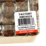 Factory Smokes Sweet Belicoso Cigars Bundle of 20