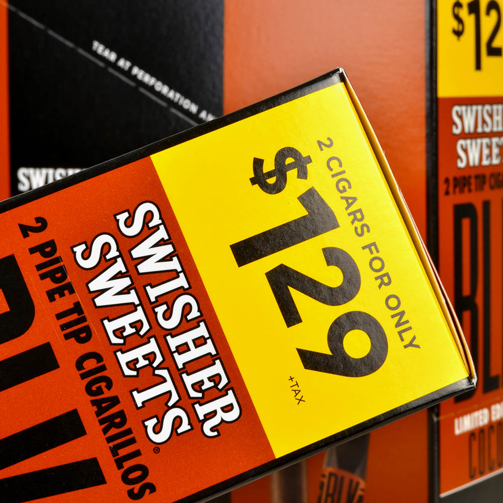 Swisher Sweets BLK Tip Cigarillos $1.29 Cocoa 30 pouches of 2