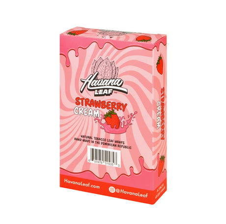 Havana Leaf Natural Tobacco Wrap, Strawberry Cream 8x5pk