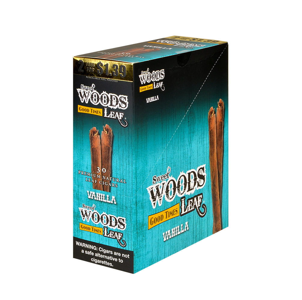 Good Times Sweet Woods 2 For $1.39 Cigarillos 15 Pouches of 2 Vanilla