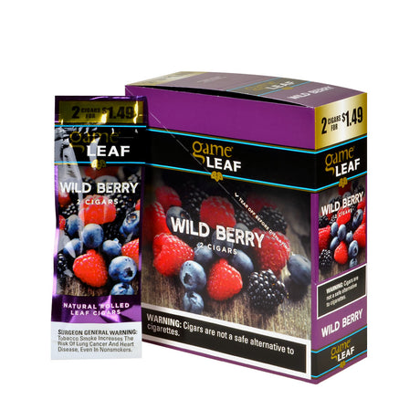 Game Leaf Wild Berry Cigarillos 2 for $1.49, 15 Pouches of 2