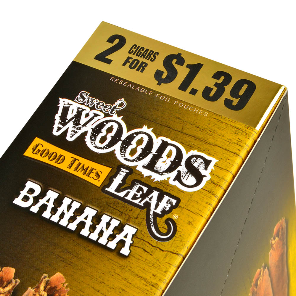 Good Times Sweet Woods 2 For $1.39 Cigarillos 15 Pouches of 2 Banana