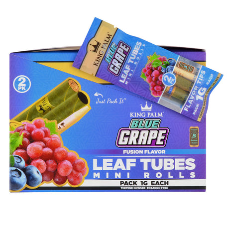 King Palm Rolls Minis Blue Grape 20 Packs of 2