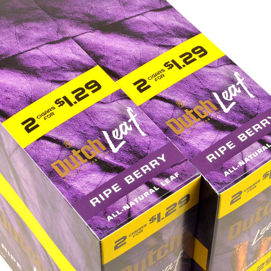Cigarillos Berry of $1.29 Packs – Dutch Ripe Leaf TobaccoStock.com Stock 30 2 | For | Tobacco 2 |