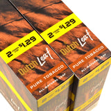 Dutch Leaf 2 For $1.29 Cigarillos 30 Packs of 2 Pure Tobacco