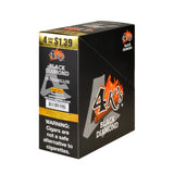 4 Kings Cigarillos 15 Packs of 4 Black Diamond, Pre-Priced $1.39