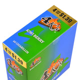 4 Kings Cigarillos 15 Packs of 4 Kiwi Berry, Pre-Priced $1.39