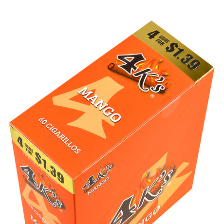 4 Kings Cigarillos 15 Packs of 4 Mango, Pre-Price $1.39