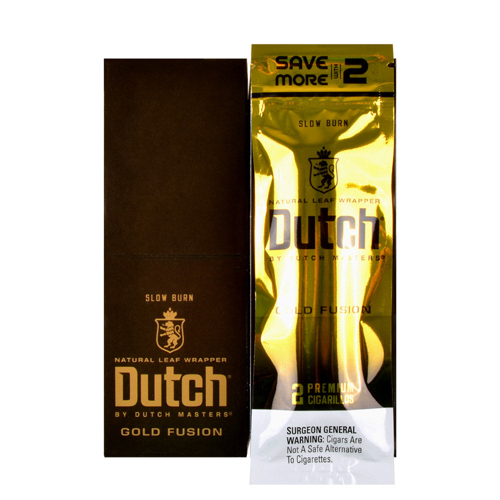 Dutch Masters Foil Fresh Gold Fusion Save on 2 Cigarillos 30 Packs of 2