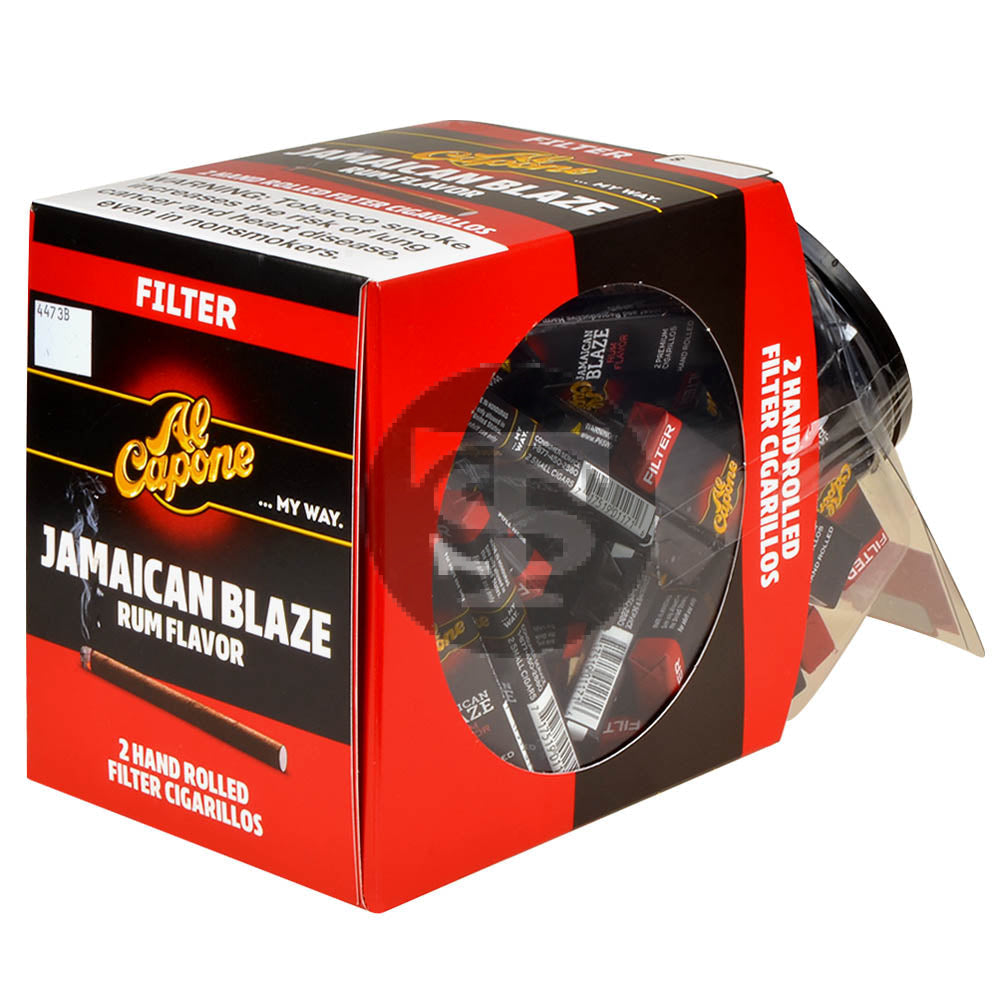 Al Capone Jar Jamaican Blaze Filter Cigarillos 60 Packs of 2