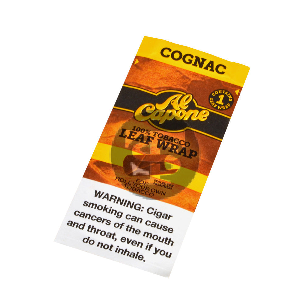 Al Capone Tobacco Leaf Wrap Pack of 18ct Cognac