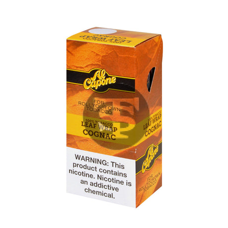 Al Capone Tobacco Leaf Wrap Pack of 18ct Cognac