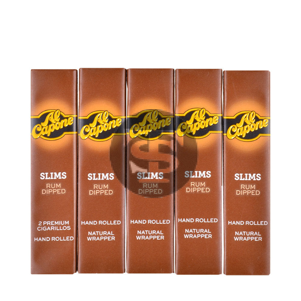 Al Capone Tower Slims Rum Cigarillos 60 Packs of 2 2